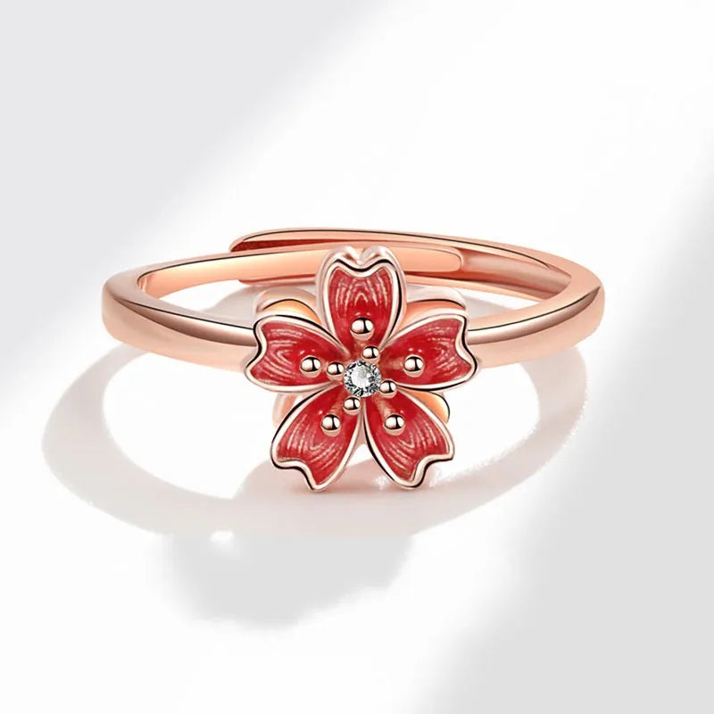 Bague anti stress fleur