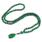 Collier pierre verte malachite