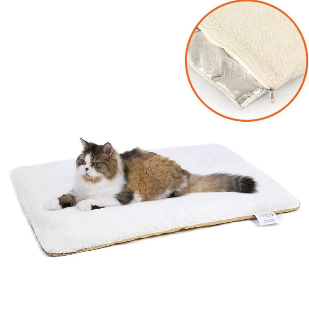 Coussin chauffant chat