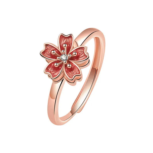 Bague anti stress fleur