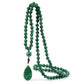 Collier pierre verte malachite